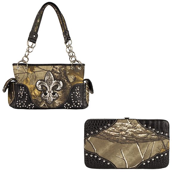 Lady Lace Small Crossbody Bag/Wallet Combo - Brown 8285 – Western Passion